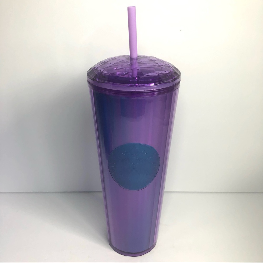 NEW Starbucks Summer RARE Purple Kaleidoscope Dome Cold Cup Tumbler Hard To Find